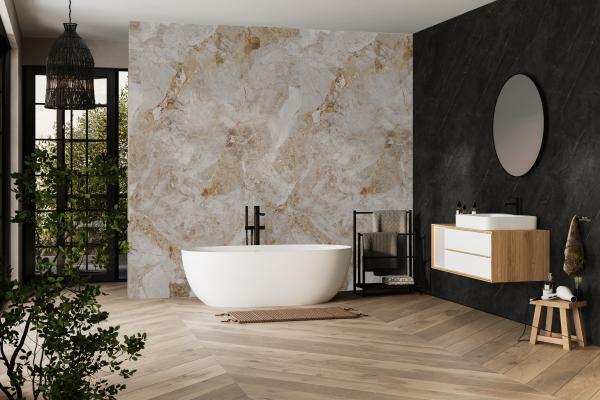 Une approche complète de l'habillage mural pour la salle de bains     